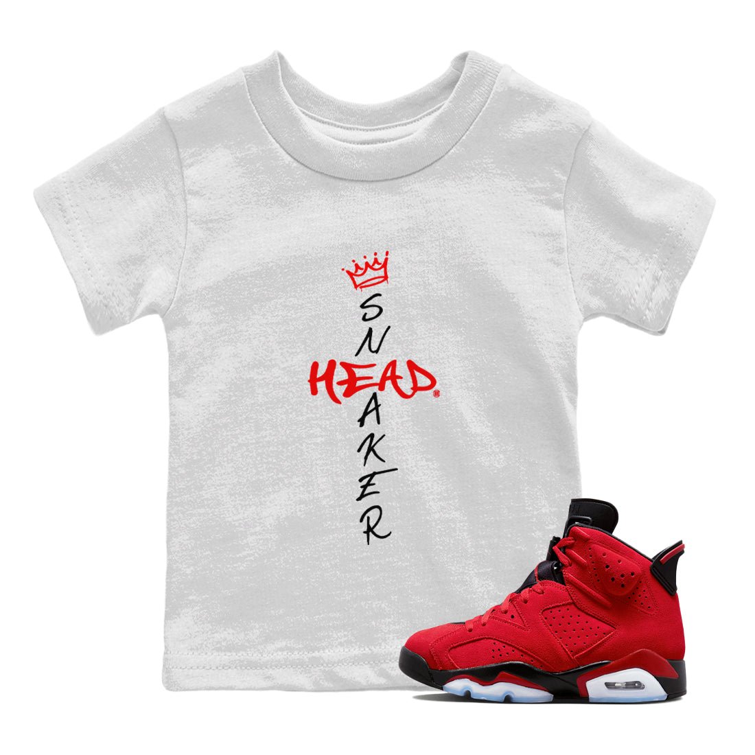 Air Jordan 6 Toro Bravo Sneaker Match Tees Cross Sneakerhead Sneaker Tees Air Jordan 6 Toro Tees Kids Shirts White 1