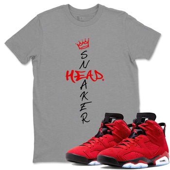 Air Jordan 6 Toro Bravo Sneaker Match Tees Cross Sneakerhead Sneaker Tees Air Jordan 6 Toro Tees Unisex Shirts Heather Grey 1