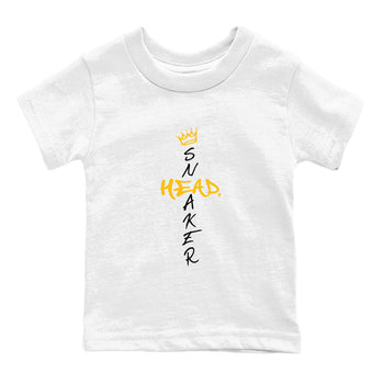 Air Jordan 6 Yellow Ochre shirt to match jordans Cross Sneakerhead special sneaker matching tees AJ6 Yellow Ochre SNRT sneaker tees Baby Toddler White 2 T-Shirt