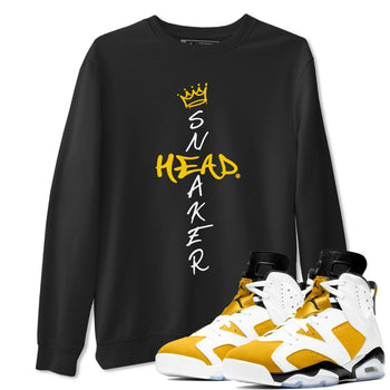 Air Jordan 6 Yellow Ochre shirt to match jordans Cross Sneakerhead special sneaker matching tees AJ6 Yellow Ochre SNRT sneaker tees Unisex Black 1 T-Shirt