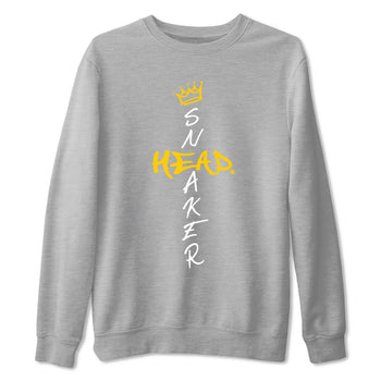 Air Jordan 6 Yellow Ochre shirt to match jordans Cross Sneakerhead special sneaker matching tees AJ6 Yellow Ochre SNRT sneaker tees Unisex Heather Grey 2 T-Shirt