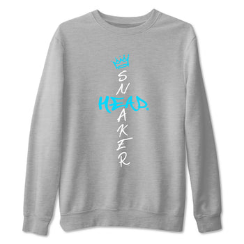 9s Powder Blue shirt to match jordans Cross Sneakerhead sneaker tees Air Jordan 9 Powder Blue SNRT Sneaker Release Tees unisex cotton Heather Grey 2 crew neck shirt