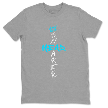 9s Powder Blue shirt to match jordans Cross Sneakerhead sneaker tees Air Jordan 9 Powder Blue SNRT Sneaker Release Tees unisex cotton Heather Grey 2 crew neck shirt