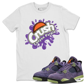 Jordan 4 Canyon Purple Sneaker Match Tees Crush Sneaker Tees Jordan 4 Canyon Purple Sneaker Release Tees Unisex Shirts