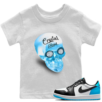 Jordan 1 Powder Blue Sneaker Match Tees Crystal Head Sneaker Tees Jordan 1 Powder Blue Sneaker Release Tees Kids Shirts