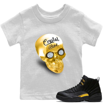 Jordan 12 Black Taxi Sneaker Match Tees Crystal Head Sneaker Tees Jordan 12 Black Taxi Sneaker Release Tees Kids Shirts