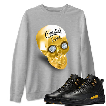 Jordan 12 Black Taxi Sneaker Match Tees Crystal Head Sneaker Tees Jordan 12 Black Taxi Sneaker Release Tees Unisex Shirts