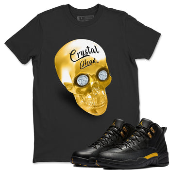 Jordan 12 Black Taxi Sneaker Match Tees Crystal Head Sneaker Tees Jordan 12 Black Taxi Sneaker Release Tees Unisex Shirts