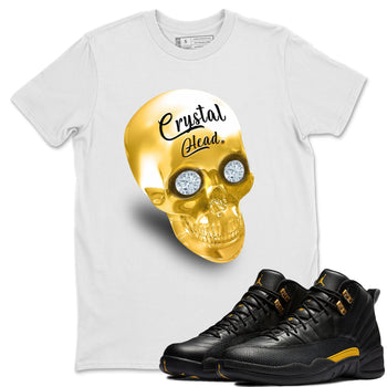 Jordan 12 Black Taxi Sneaker Match Tees Crystal Head Sneaker Tees Jordan 12 Black Taxi Sneaker Release Tees Unisex Shirts