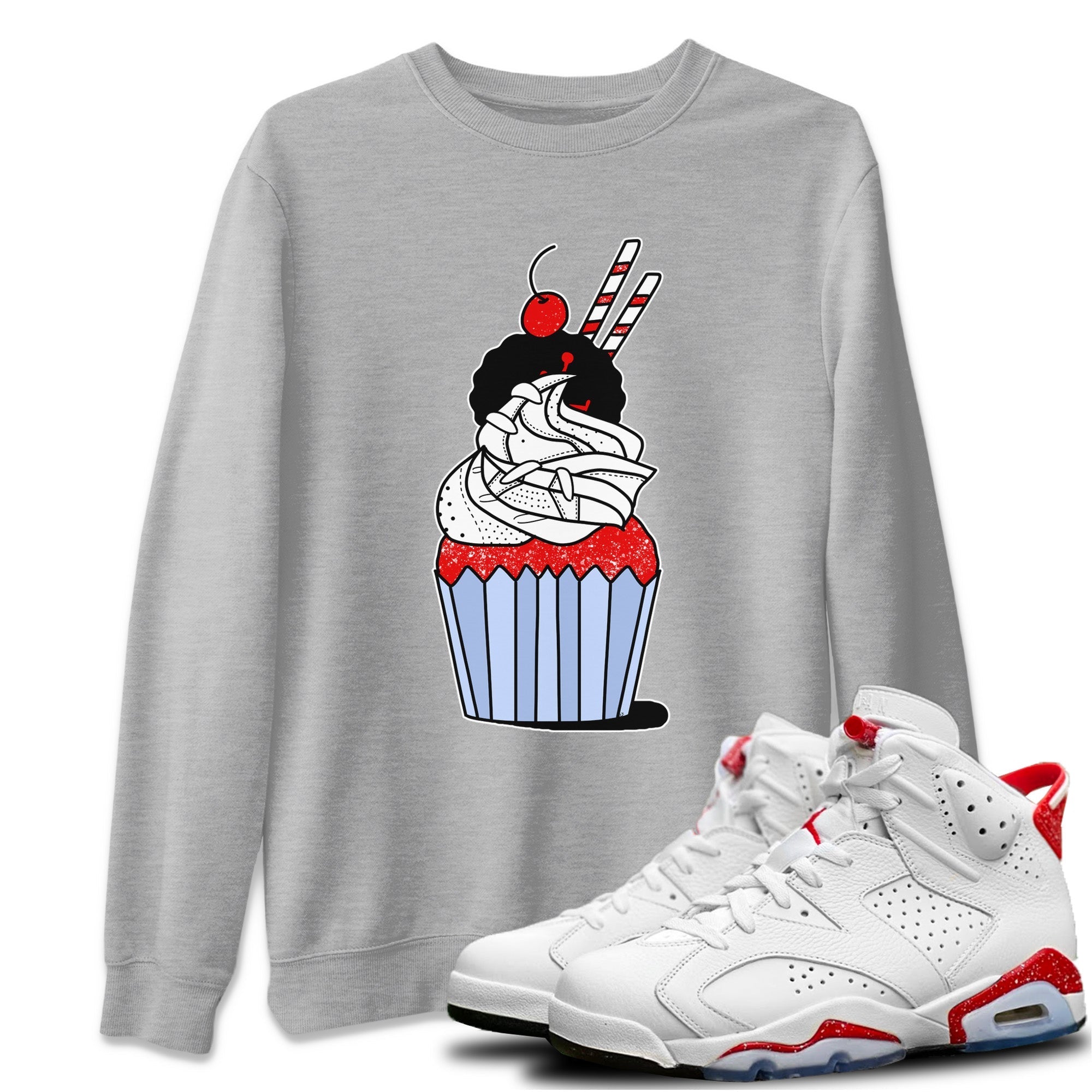Jordan 6 Red Velvet Cookies Sneaker Match Tees Cup Cake Sneaker Tees Jordan 6 Red Velvet Cookies Sneaker Release Tees Unisex Shirts
