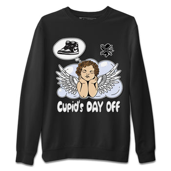 Air Jordan 1 Black White Sneaker Match Tees Cupids Day Off Sneaker Tees Air Jordan 1 Black White Sneaker Release Tees Unisex Shirts