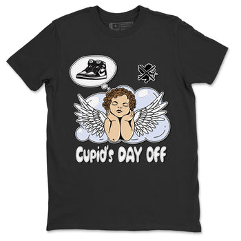 Air Jordan 1 Black White Sneaker Match Tees Cupids Day Off Sneaker Tees Air Jordan 1 Black White Sneaker Release Tees Unisex Shirts