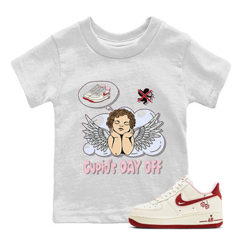 Air Force 1 Valentines Day Sneaker Match Tees Cupids Day Off Sneaker Tees Air Force 1 Valentines Day Sneaker Release Tees Kids Shirts