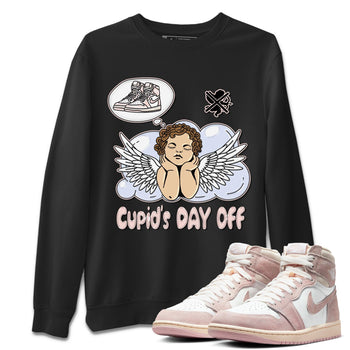 Air Jordan 1 Washed Pink Sneaker Match Tees Cupids Day Off Sneaker Tees AJ1 Washed Pink Sneaker Release Tees Unisex Shirts Black 1