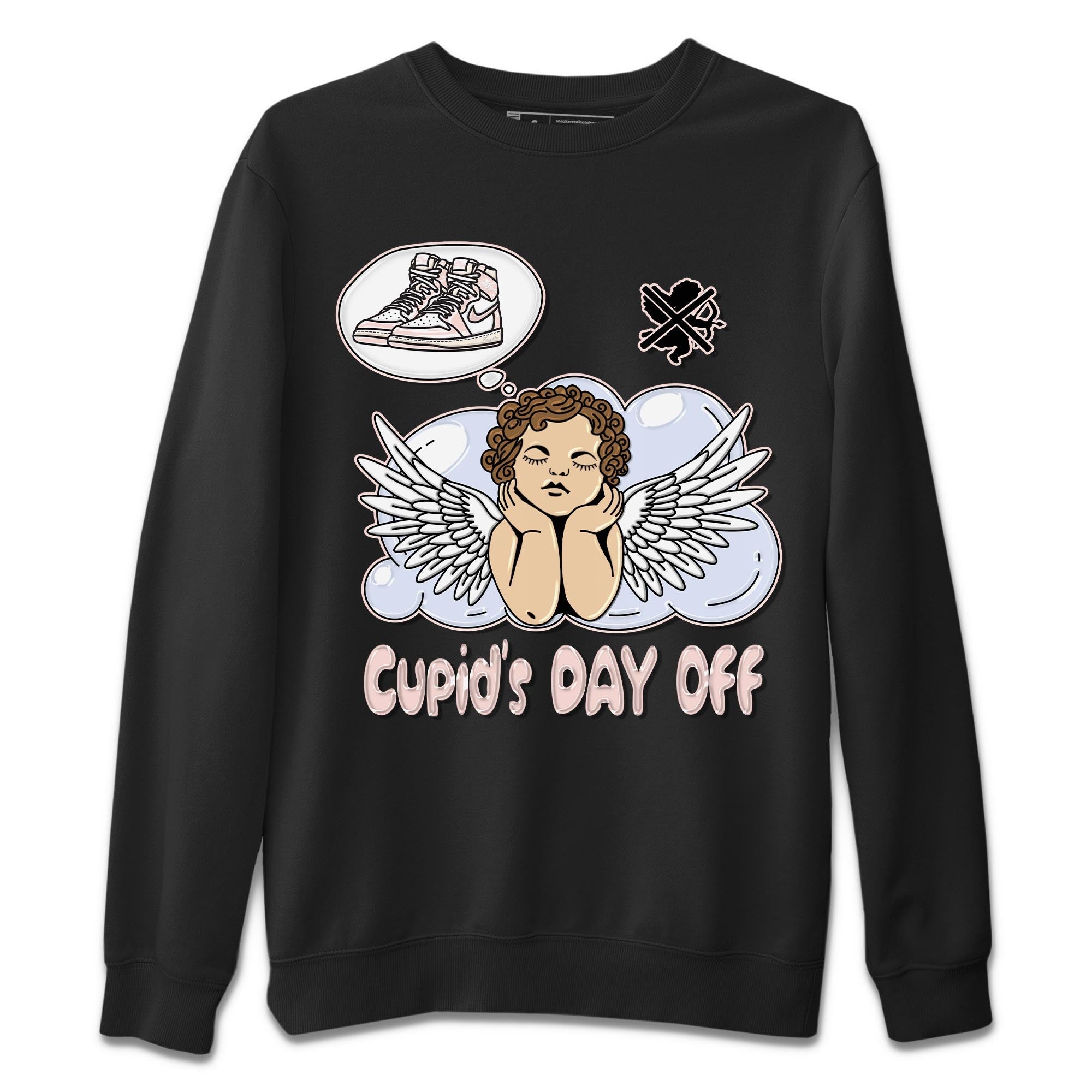 Air Jordan 1 Washed Pink Sneaker Match Tees Cupids Day Off Sneaker Tees AJ1 Washed Pink Sneaker Release Tees Unisex Shirts Black 2
