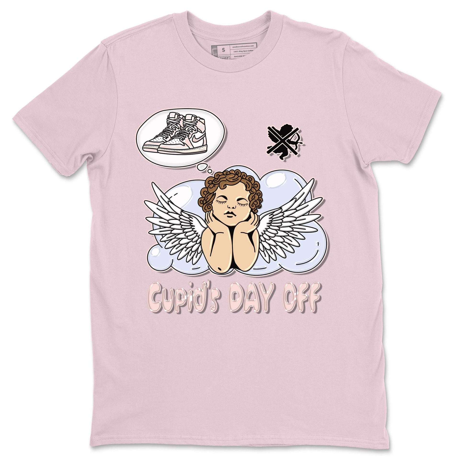 Air Jordan 1 Washed Pink Sneaker Match Tees Cupids Day Off Sneaker Tees AJ1 Washed Pink Sneaker Release Tees Unisex Shirts Pink 2