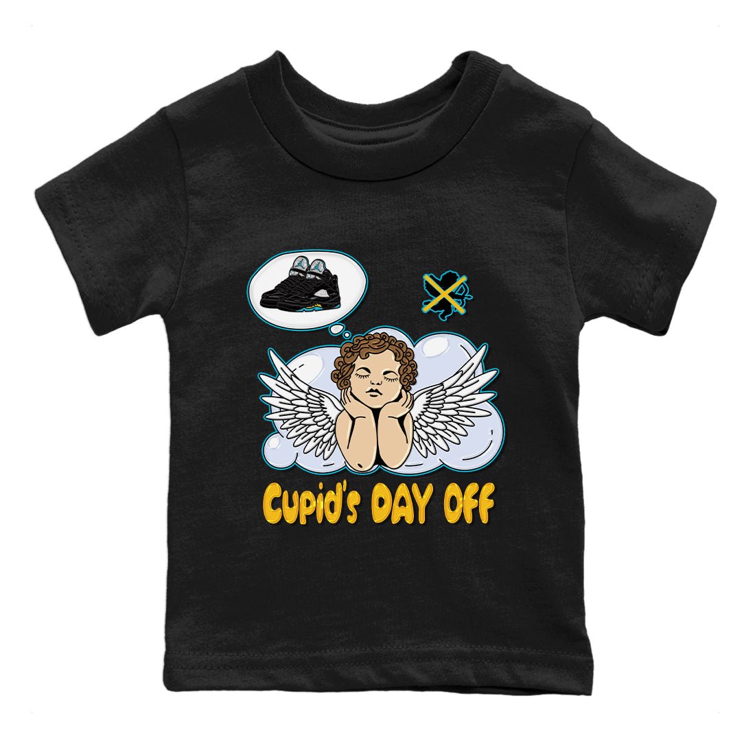 Jordan 5 Aqua Sneaker Match Tees Cupids Day Off Sneaker Tees Jordan 5 Aqua Sneaker Release Tees Kids Shirts