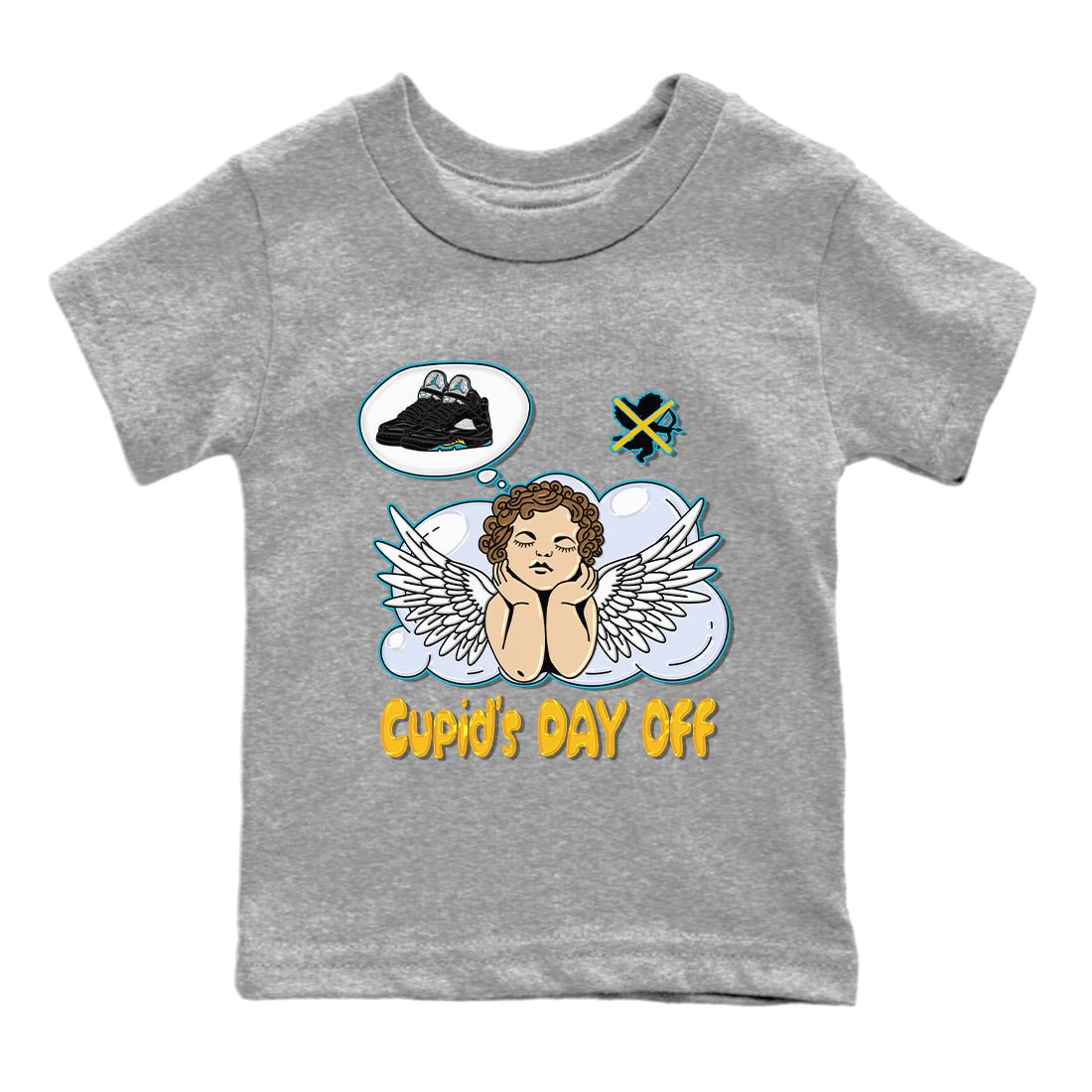 Jordan 5 Aqua Sneaker Match Tees Cupids Day Off Sneaker Tees Jordan 5 Aqua Sneaker Release Tees Kids Shirts