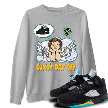 Jordan 5 Aqua Sneaker Match Tees Cupids Day Off Sneaker Tees Jordan 5 Aqua Sneaker Release Tees Unisex Shirts