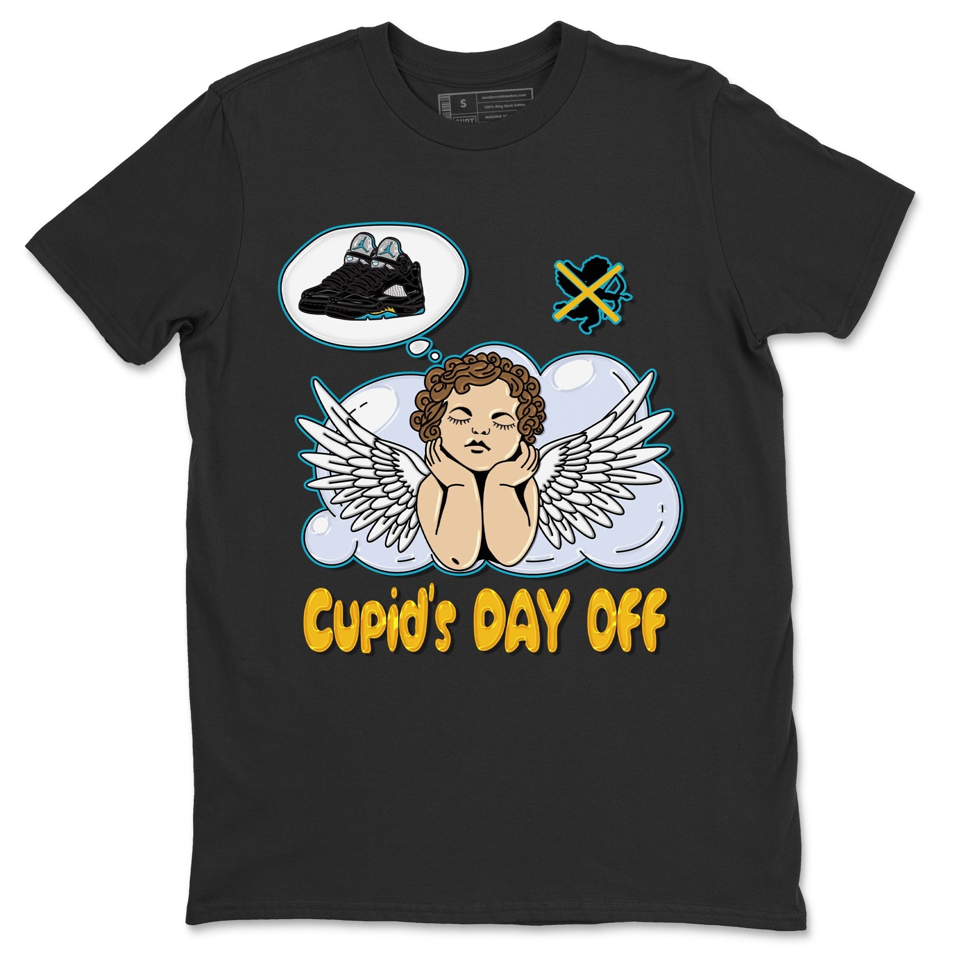 Jordan 5 Aqua Sneaker Match Tees Cupids Day Off Sneaker Tees Jordan 5 Aqua Sneaker Release Tees Unisex Shirts