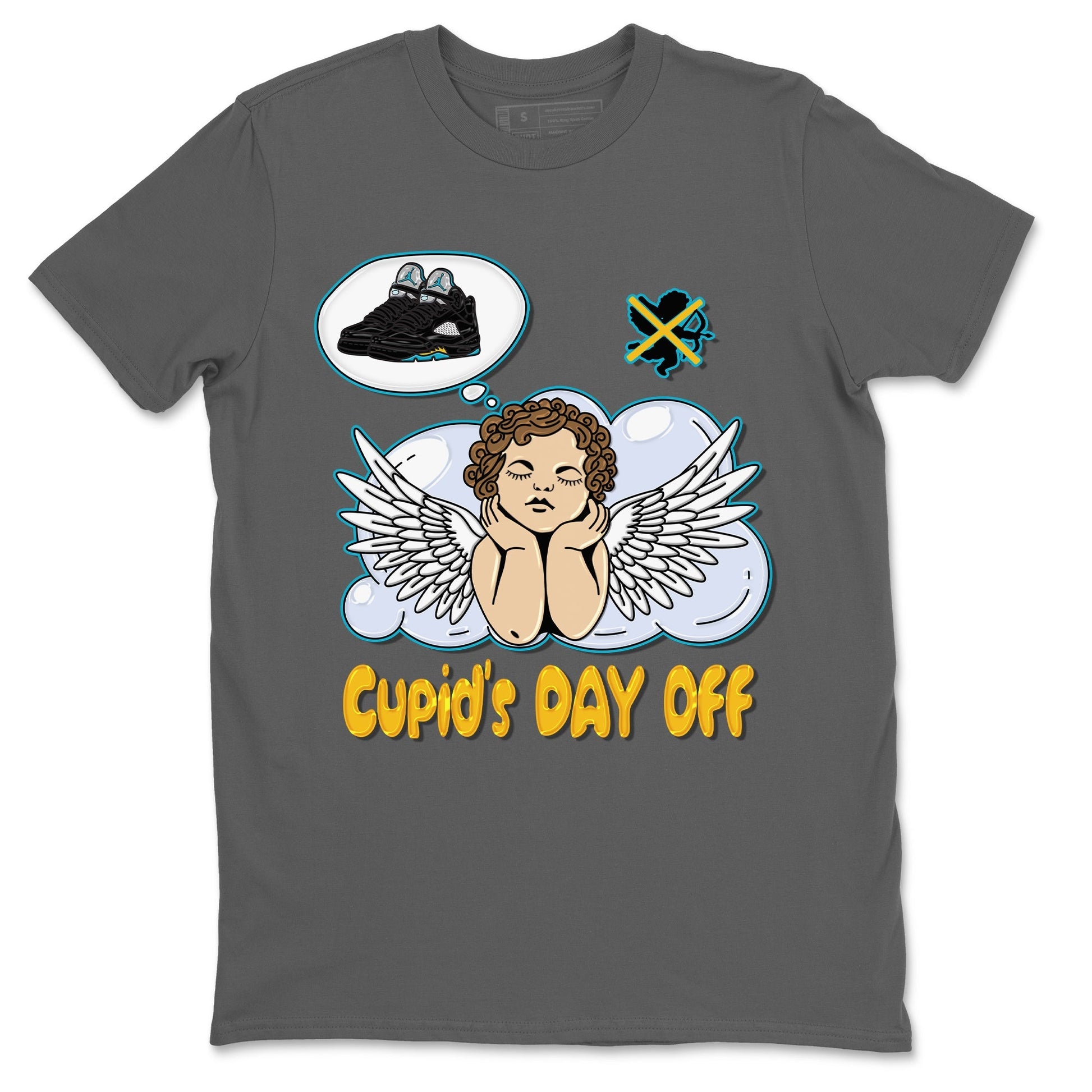 Jordan 5 Aqua Sneaker Match Tees Cupids Day Off Sneaker Tees Jordan 5 Aqua Sneaker Release Tees Unisex Shirts