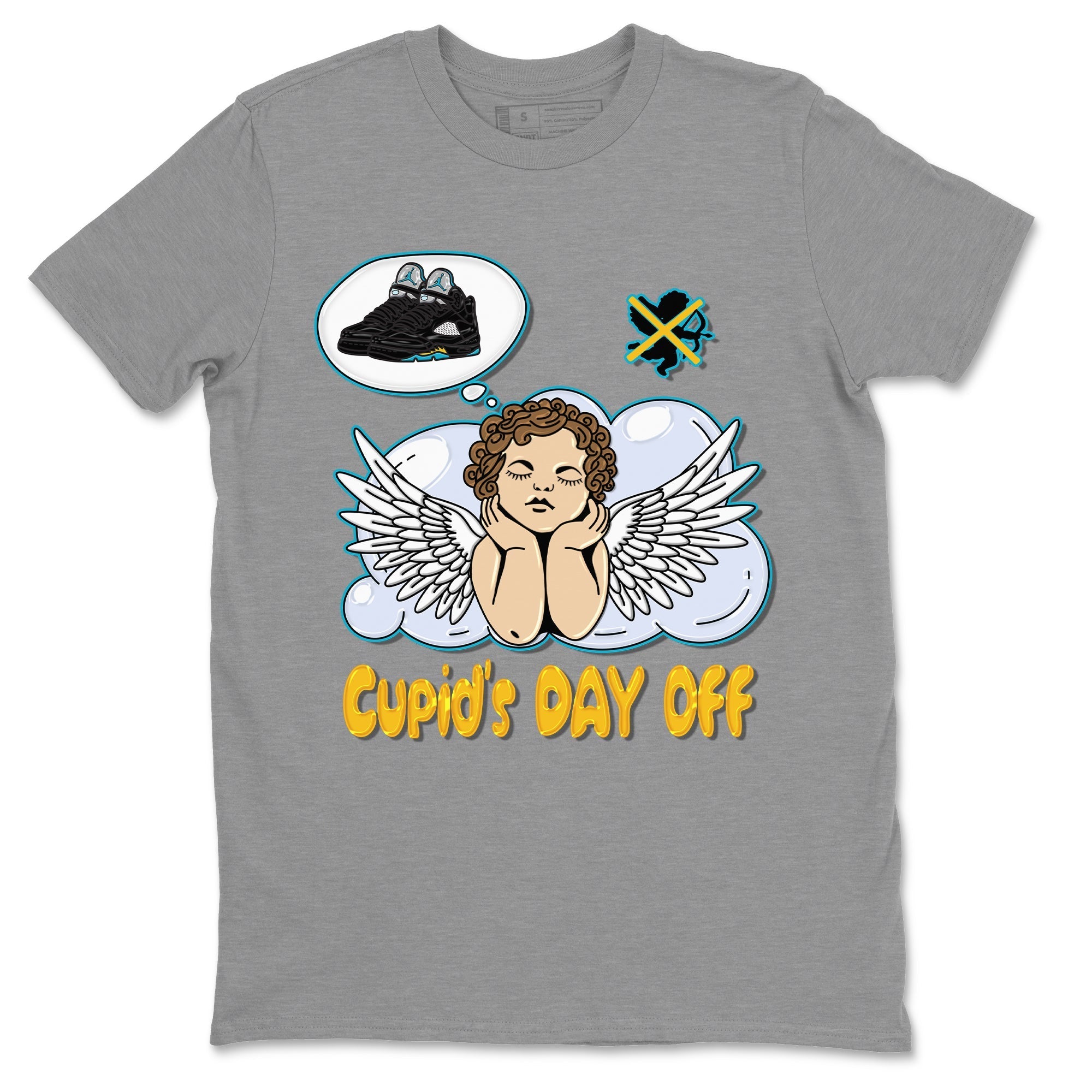 Jordan 5 Aqua Sneaker Match Tees Cupids Day Off Sneaker Tees Jordan 5 Aqua Sneaker Release Tees Unisex Shirts