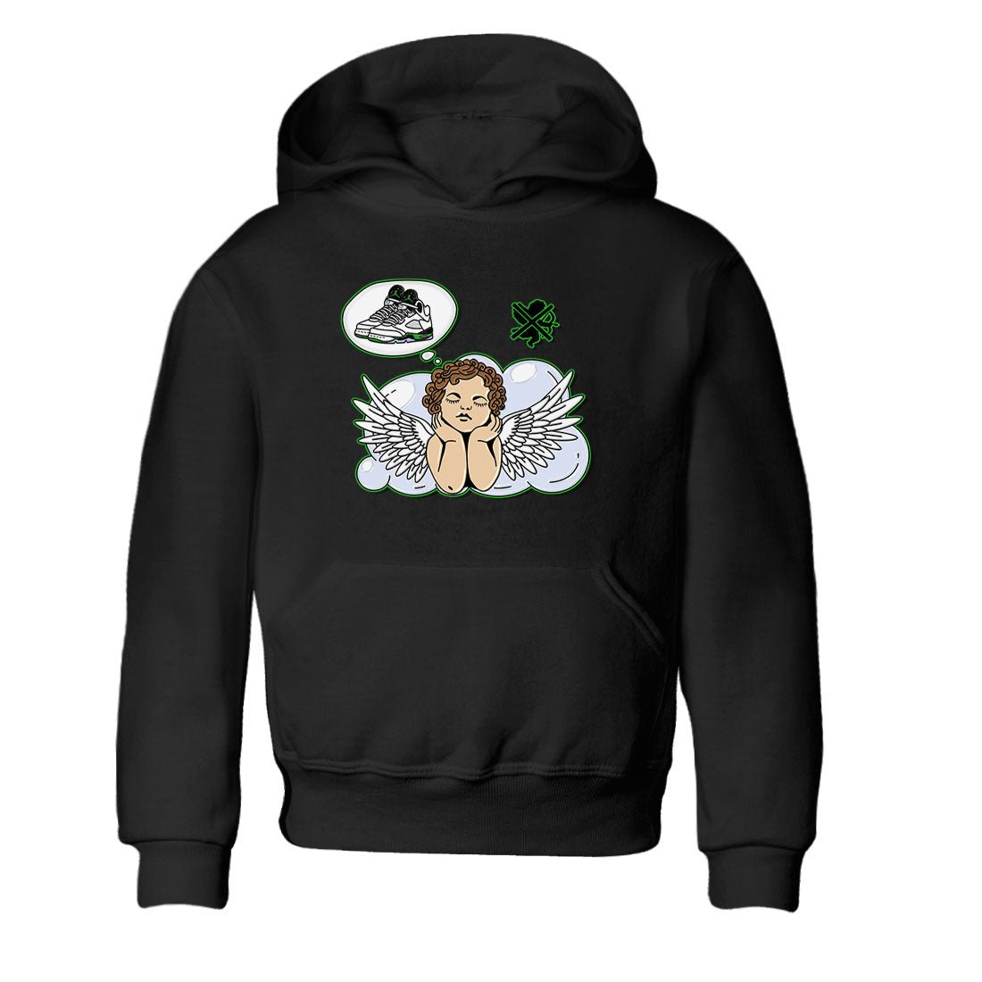 5s Lucky Green shirt to match jordans Cupids Day Off sneaker tees Air Jordan 5 Lucky Green SNRT sneaker release tees baby toddler Black 2 cotton Shirt