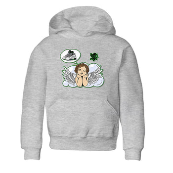 5s Lucky Green shirt to match jordans Cupids Day Off sneaker tees Air Jordan 5 Lucky Green SNRT sneaker release tees baby toddler Heather Grey 2 cotton Shirt