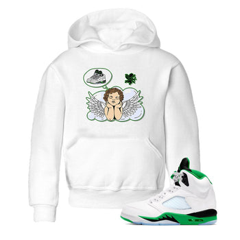 5s Lucky Green shirt to match jordans Cupids Day Off sneaker tees Air Jordan 5 Lucky Green SNRT sneaker release tees baby toddler White 1 cotton Shirt