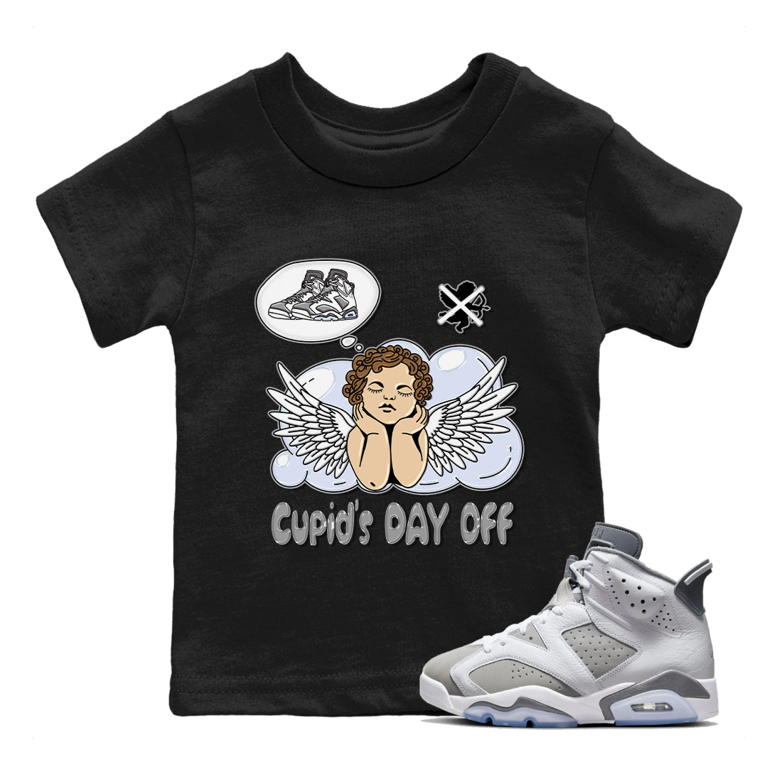 Jordan 6 Cool Grey Sneaker Match Tees Cupids Day Off Sneaker Tees Jordan 6 Cool Grey Sneaker Release Tees Kids Shirts