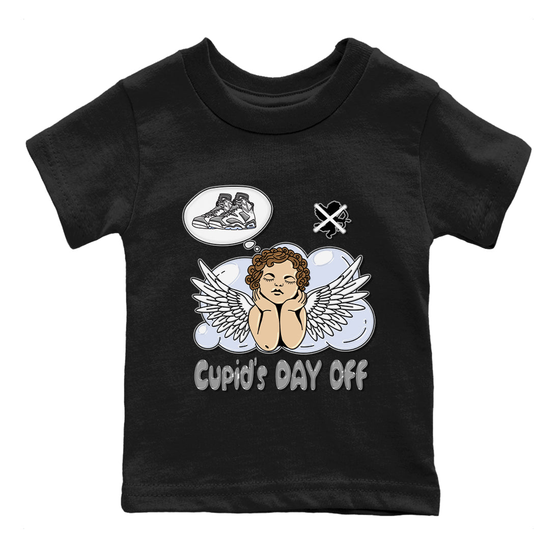 Jordan 6 Cool Grey Sneaker Match Tees Cupids Day Off Sneaker Tees Jordan 6 Cool Grey Sneaker Release Tees Kids Shirts