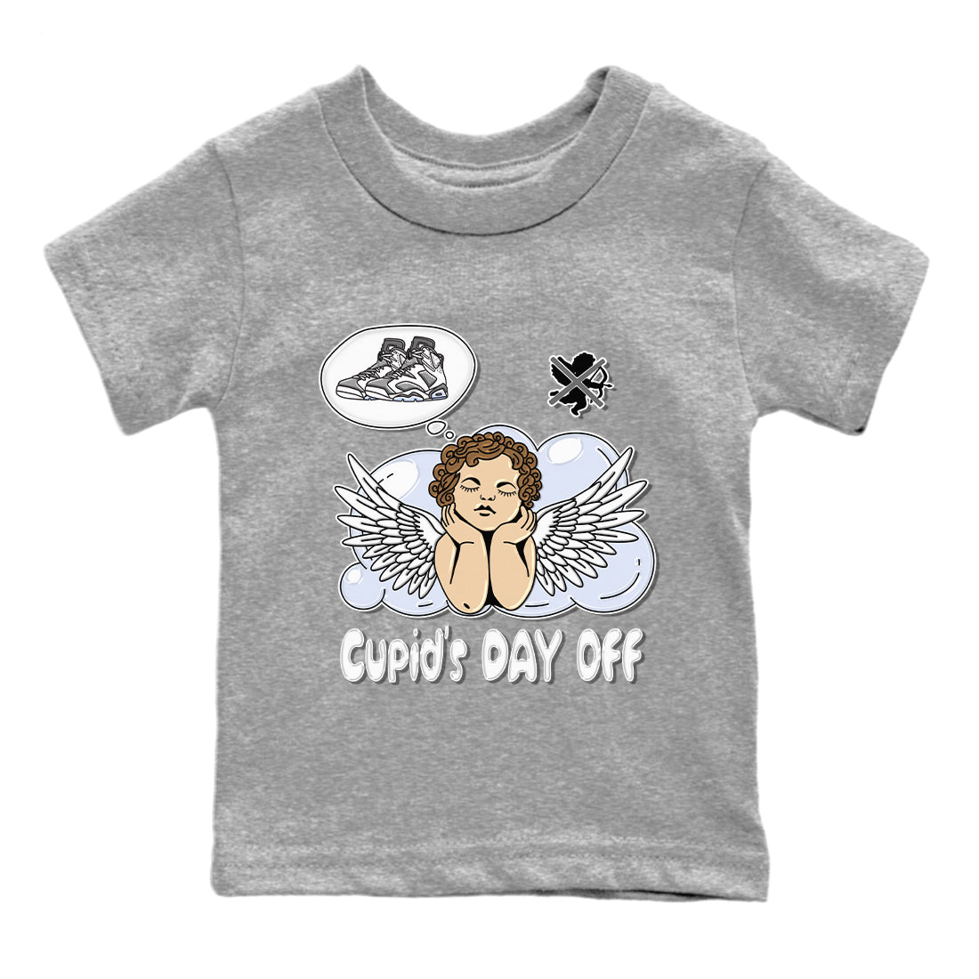 Jordan 6 Cool Grey Sneaker Match Tees Cupids Day Off Sneaker Tees Jordan 6 Cool Grey Sneaker Release Tees Kids Shirts