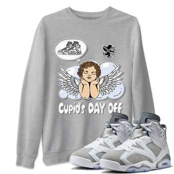 Jordan 6 Cool Grey Sneaker Match Tees Cupids Day Off Sneaker Tees Jordan 6 Cool Grey Sneaker Release Tees Unisex Shirts