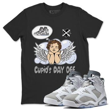 Jordan 6 Cool Grey Sneaker Match Tees Cupids Day Off Sneaker Tees Jordan 6 Cool Grey Sneaker Release Tees Unisex Shirts