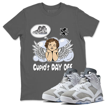 Jordan 6 Cool Grey Sneaker Match Tees Cupids Day Off Sneaker Tees Jordan 6 Cool Grey Sneaker Release Tees Unisex Shirts