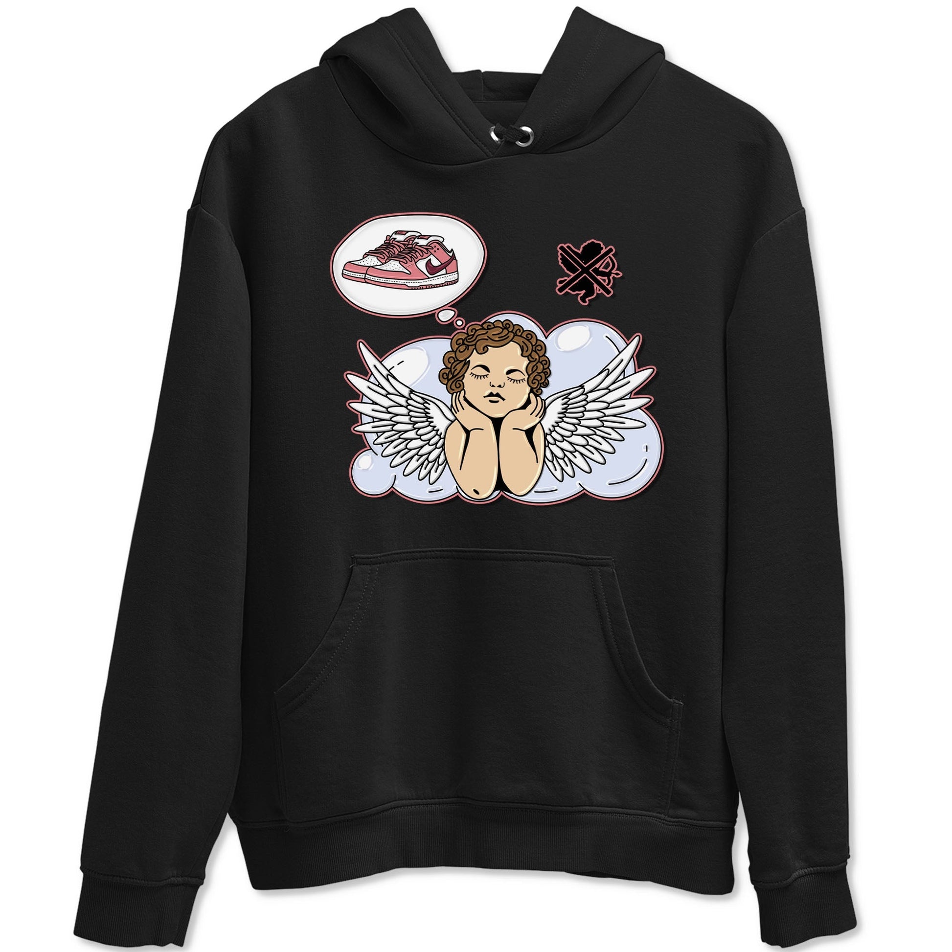Dunk Valentine's Day shirt to match jordans Cupids Day Off sneaker tees Dunks Valentine's Day SNRT sneaker Release Tees unisex cotton Black 2 crew neck shirt