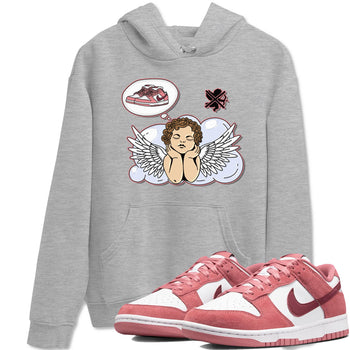 Dunk Valentine's Day shirt to match jordans Cupids Day Off sneaker tees Dunks Valentine's Day SNRT sneaker Release Tees unisex cotton Heather Grey 1 crew neck shirt