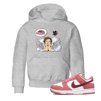Dunk Valentine's Day shirt to match jordans Cupids Day Off sneaker tees Dunks Valentine's Day SNRT sneaker release tees baby toddler Heather Grey 1 cotton Shirt