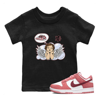 Dunk Valentine's Day shirt to match jordans Cupids Day Off sneaker tees Dunks Valentine's Day SNRT sneaker release tees baby toddler Black 1 cotton Shirt