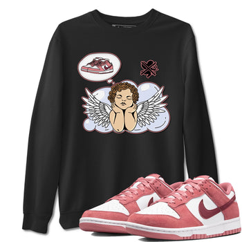 Dunk Valentine's Day shirt to match jordans Cupids Day Off sneaker tees Dunks Valentine's Day SNRT sneaker Release Tees unisex cotton Black 1 crew neck shirt
