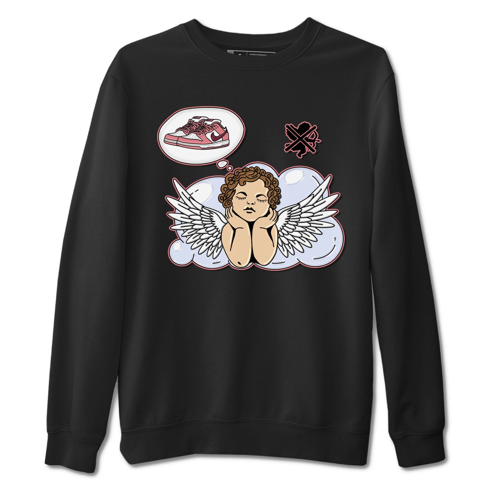 Dunk Valentine's Day shirt to match jordans Cupids Day Off sneaker tees Dunks Valentine's Day SNRT sneaker Release Tees unisex cotton Black 2 crew neck shirt