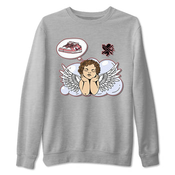 Dunk Valentine's Day shirt to match jordans Cupids Day Off sneaker tees Dunks Valentine's Day SNRT sneaker Release Tees unisex cotton Heather Grey 2 crew neck shirt