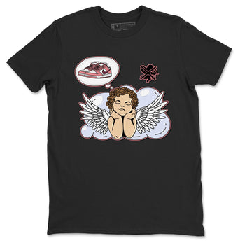 Dunk Valentine's Day shirt to match jordans Cupids Day Off sneaker tees Dunks Valentine's Day SNRT sneaker Release Tees unisex cotton Black 2 crew neck shirt