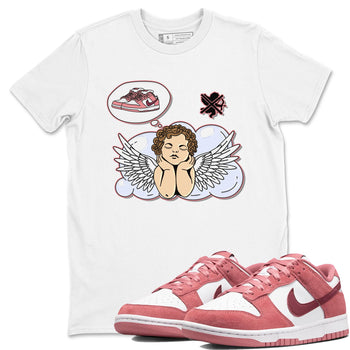 Dunk Valentine's Day shirt to match jordans Cupids Day Off sneaker tees Dunks Valentine's Day SNRT sneaker Release Tees unisex cotton White 1 crew neck shirt