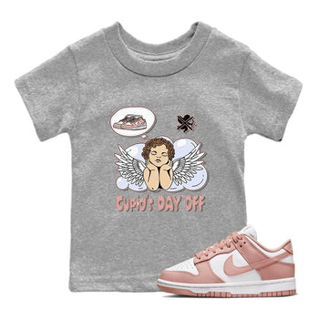 Nike Dunks Low Rose Whisper shirt to match jordans Cupids Day Off sneaker tees Nike Dunk Rose Whisper SNRT Sneaker Release Tees Baby Toddler Heather Grey 1 T-Shirt