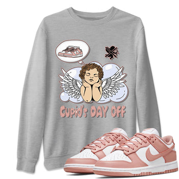 Nike Dunks Low Rose Whisper shirt to match jordans Cupids Day Off sneaker tees Nike Dunk Rose Whisper SNRT Sneaker Release Tees Unisex Heather Grey 1 T-Shirt