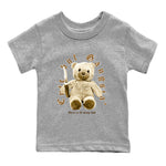 Jordan 3 Retro Palomino Sneaker Matching T-Shirt Cute Gangsta Sneaker Tees Air Jordan 3 Palomino Sneaker Release Tees Kids Shirts Heather Grey 2