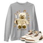 Jordan 3 Retro Palomino Sneaker Matching T-Shirt Cute Gangsta Sneaker Tees Air Jordan 3 Palomino Sneaker Release Tees Unisex Shirts Heather Grey 1