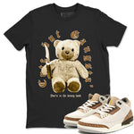 Jordan 3 Retro Palomino Sneaker Matching T-Shirt Cute Gangsta Sneaker Tees Air Jordan 3 Palomino Sneaker Release Tees Unisex Shirts Black 1