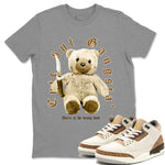 Jordan 3 Retro Palomino Sneaker Matching T-Shirt Cute Gangsta Sneaker Tees Air Jordan 3 Palomino Sneaker Release Tees Unisex Shirts Heather Grey 1